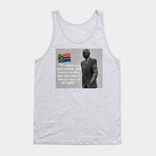 Nelson Mandela - Don't waste time Tank Top
